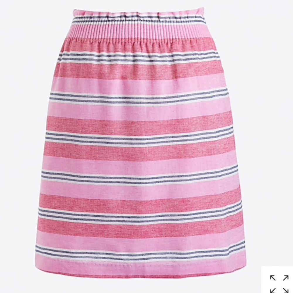 NWT J Crew Factory Striped Sidewalk Skirt